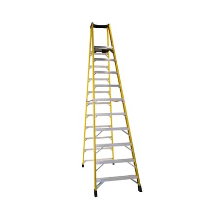 Bauer Ladder 12 ft. Fiberglass Stepladder, 300 lbs. Capacity 35112